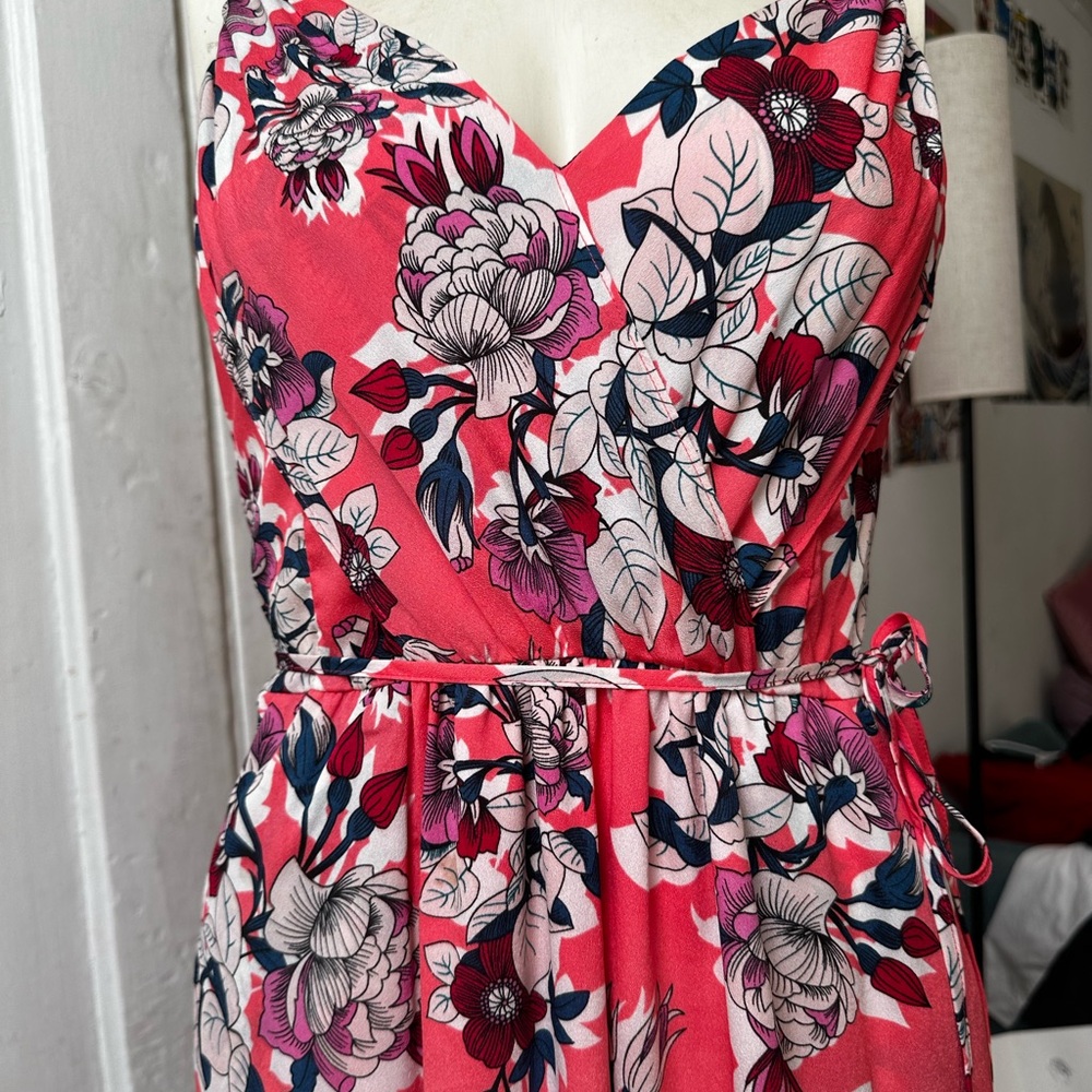 Floral Print Pink Dress